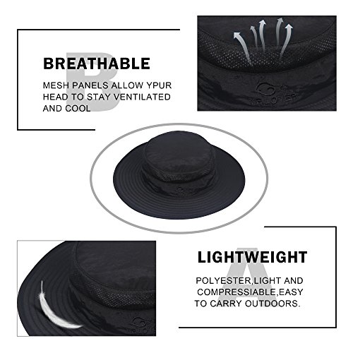 Yr.lover Outdoor Uv Sun Protection Wide Brim Fishing Cap With Removable Flap #TOP2