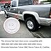 MOCW Chrome Fuel Filler Gas Door Cover Compatible with 1999-2006 Chevy Silverado Suburban Tahoe GMC Sierra Yukon XL Cadillac