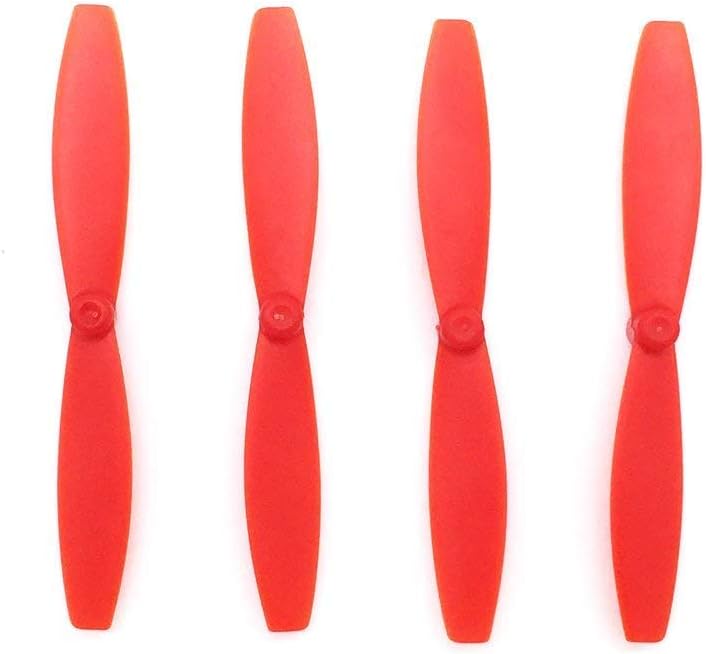 4pcs Minidrones Propeller Blades Props for Parrot Minidrone Mambo FPV, Airborne Cargo Drone, Airborne Night Drone, Hydrofoil Drone (Red)