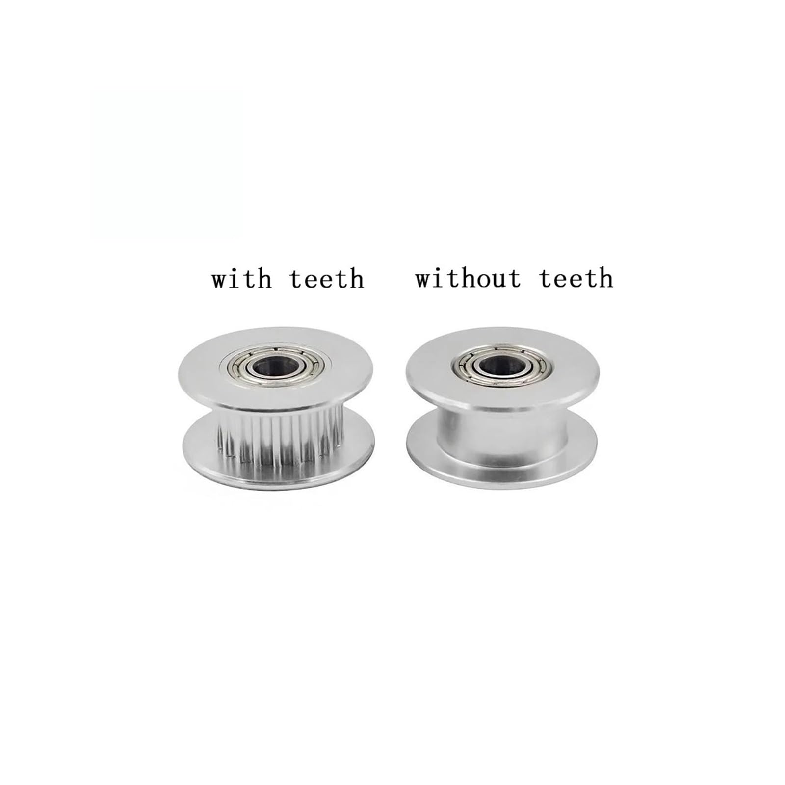 2 x Riemenscheibe 20 Zähne 16 Raddurchmesser 3/5 mm mit Kugellager Zahnriemen Breite 6/10 mm Teile für 3D-Drucker (16T W6 B3 mit T, 50 Stück)