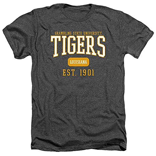 Grambling State University Official Est. Date Unisex, Charcoal Heather, XL