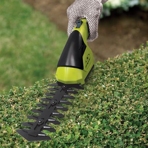 Shrub Trimmer Sun Joe HJ604C-RED 2-in-1 Cordless Grass Shear