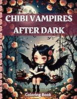 Chibi Vampires After Dark: Coloring book with 40 original cute and scary designs for kid and adults who like spooky stories B0D9CD5FXF Book Cover