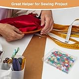 Ouligay 200 PCS Flat Head Sewing Pins Straight Quilting Pins for Dressmaker Craft, Fabric, DIY Projects and Jewelry Decoration Multicolor - Image 4