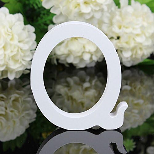 Freeas Decorative Wood Letters, 26 Letters Wooden Alphabet Wall Letter for Children Baby Name Girls Bedroom Wedding Brithday Party Home Decor-Letters,Hight: 8cm/3" (Letter A)
