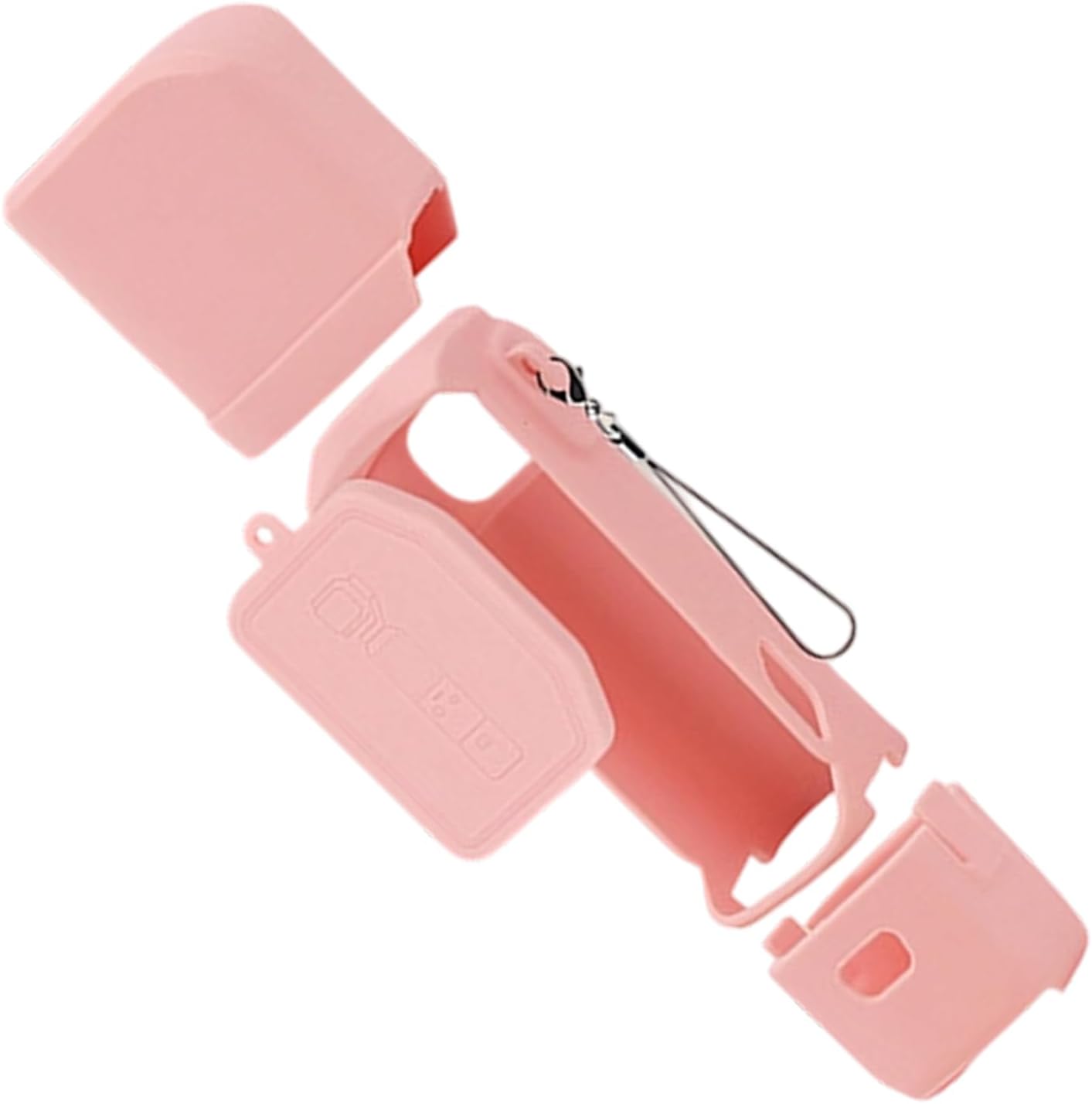 Silicone Cover Set for Action Camera, Body Lens Screen Handle Guards, Open Cutout Design, Wrist Strap Included
