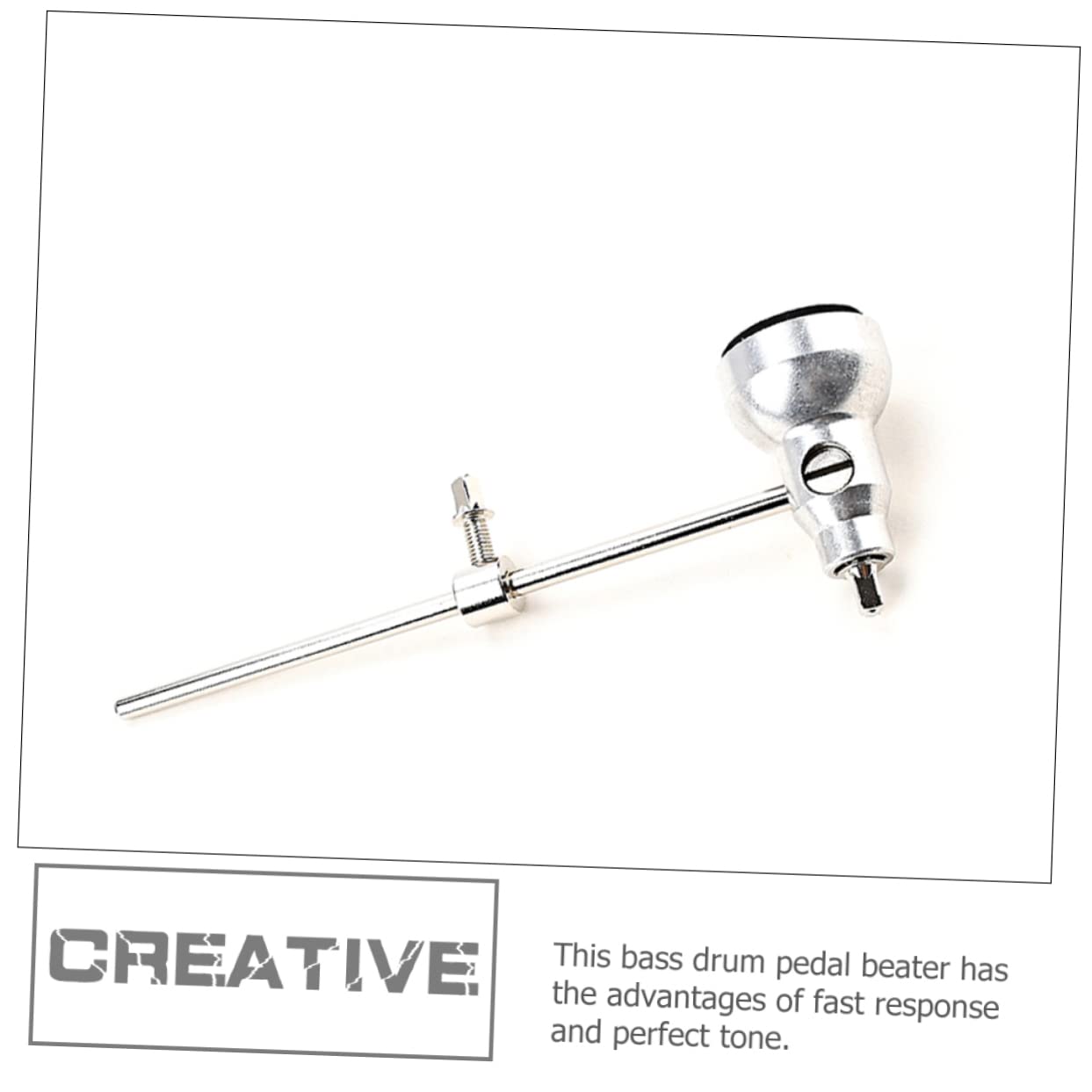 TOYANDONA 2pezzi Beater Per Batteria Con Testa Regolabile Accessorio Metallo Per Pedaliera Della Grancassa Per Musicisti e Studenti Di Percussione