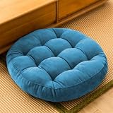 SK Studio Meditation Floor Pillow, Large Floor Cushions, Round Floor Cushion Seating for Adults Kids, Classroom Furniture Floor Pillow for Yoga Living Room, Blue, 17' W x 17' L (Pack of 1)
