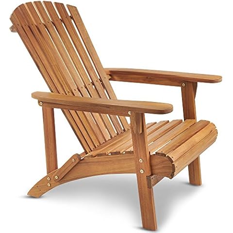VonHaus Natural Adirondack Chair for Outdoor Use Cover