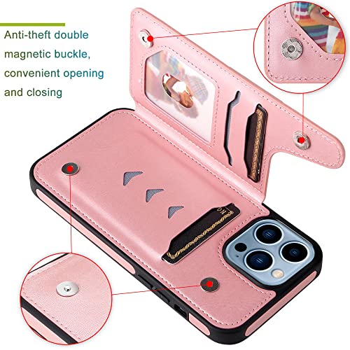 Support iPhone 6 Plus intégré avec cette coque rabat bleu anti-rayures - 3