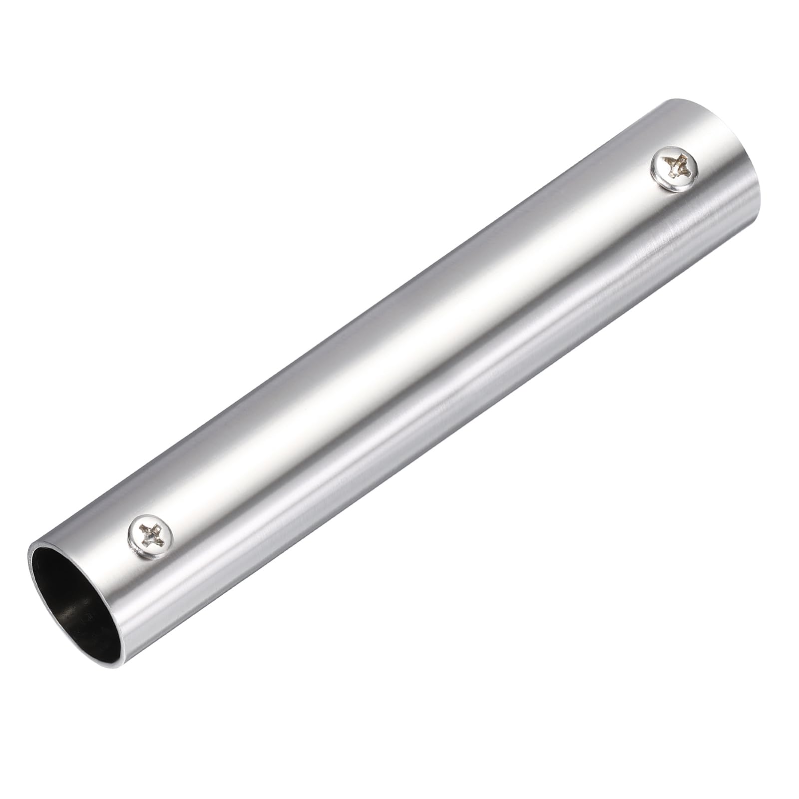sourcing map 2-Way Straight Pipe Fitting, Fit 22mm OD Pipe Stainless Steel Structural Joint Pipe Connector Chain Link Fence Clamp for Fence Railing Handrail DIY, 150mm Length