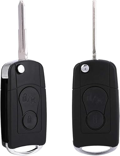 Miniatura 3 de Rexton SsangYong - Terisass - Carcasa plegable con 2 botones de entrada sin llave para automóvil, con control remoto, con llave de repuesto de