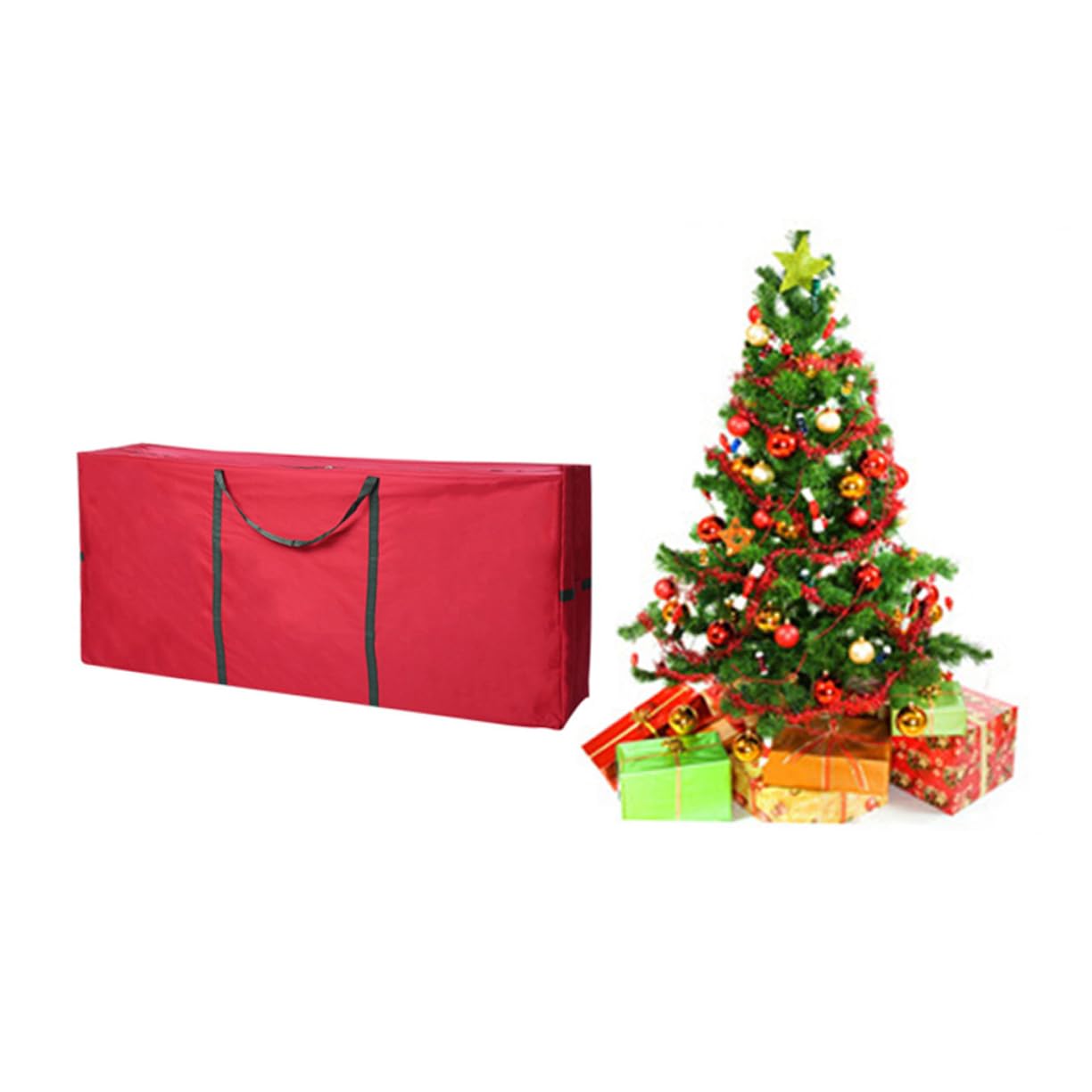 OFFSCH Oxford Cloth Christmas Tree Storage Bag Large Holiday Tree Storage Case Heavy Duty