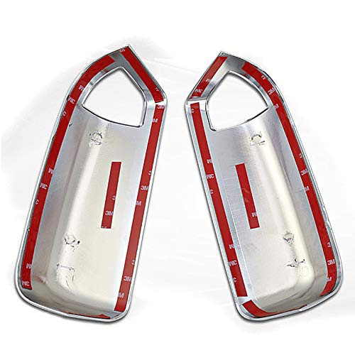 Chromed Half Top Mirror Cover Compatible With Dodge Ram 2009-2018 Model 1500 2500 3500 (For Tow Mirror W/ Signal Light Cut-Out Only)(Not Fit Big Horn Models) #TOP4