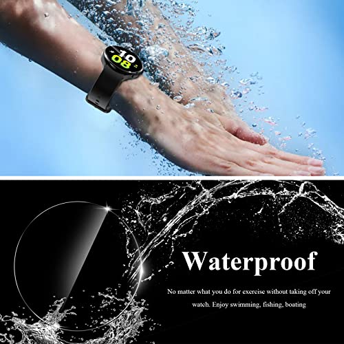 Ewuonu [3 Pack] Tempered Glass Screen Protector Compatible With Samsung Galaxy Watch 5/Galaxy Watch 4 44Mm, Hd Clear Waterproof Screen Protector For Galaxy Watch 5/4 Smartwatch [Anti-Scratch] #TOP5