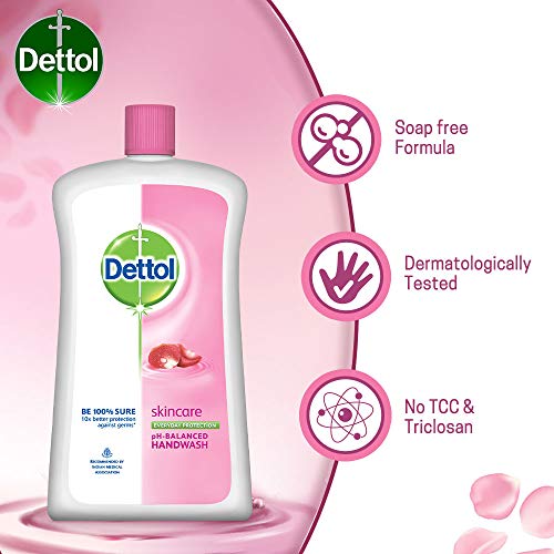 Image of Dettol Skincare Handwash Liquid Soap Jar, 900ml & Dettol Original Handwash Liquid Soap Jar, 900ml