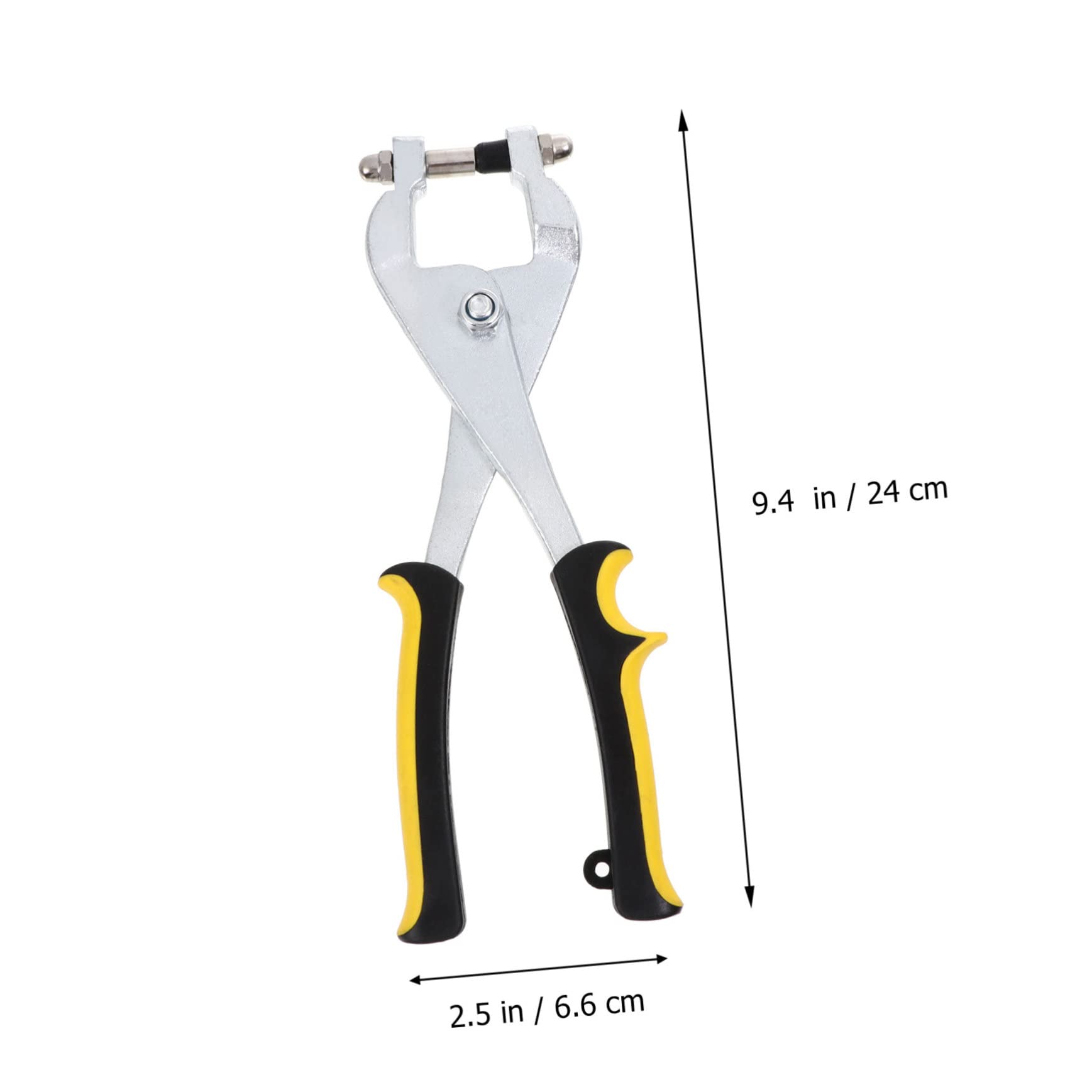 BEBEMOKO Leather Hole Punch Pliers Heavy Duty Alloy Steel Punching Tool for Leather Belts and Spring Action Design for Easy One Handed Use Ergonomic Non Slip Handle