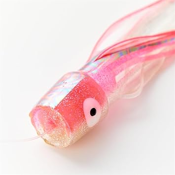 OCEAN CAT Teaser Chain Lures Trolling Lure Saltwater Fishing Lures with Stainless Steel Hook and High Strength Fishing Line Fully Rigged Teasers for Wahoo Tuna Marlin Mahi Mahi