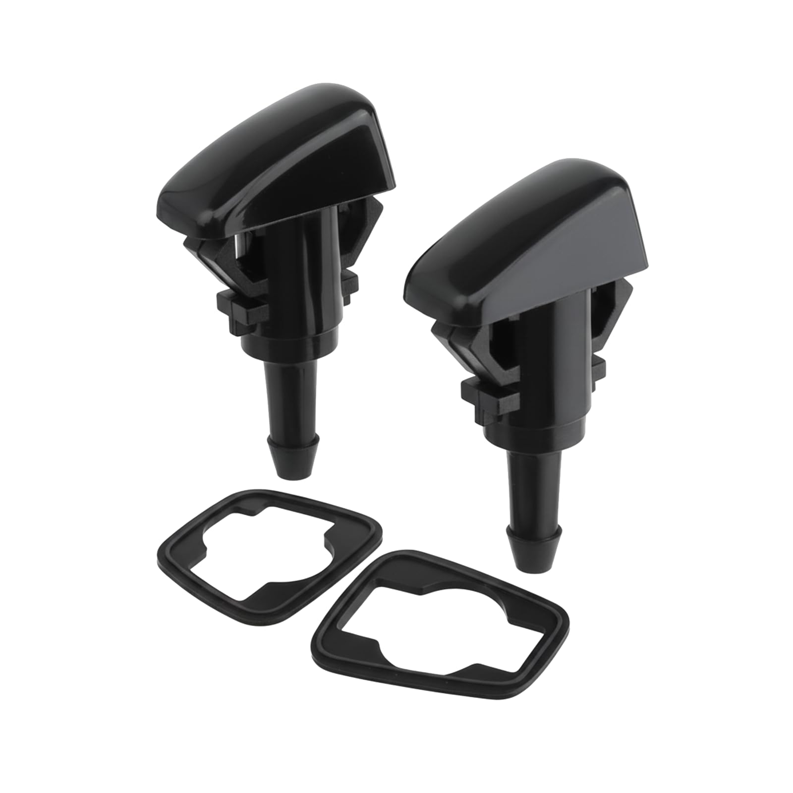 4 Piece Car Windshield Cleaning Nozzle Accessory, Front Windscreen Washer Jets, Windshield Washer Nozzles Wiper Spray for Kia Sportage Hyundai I30 I20 Tucson Kia Venga Kia Soul 2008‑2011 (Black)