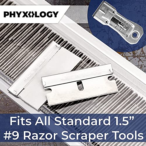 Ultra Sharp, USA-Made Steel Razor Scraper Blades Bulk 100 Pack by Nova Supply with Cardboard Carton Cutter Tool! Strong Single Edge 1.5 in Blade for Scrapers and Cutting Tools in a Safe Reclosable Box - Thumbnail 6