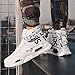 Ahico Mens Fashion Sneakers High Top Walking Shoes Sport Athletic Casual Shoe Vogue Stylish Men White