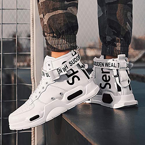 Ahico Mens Fashion Sneakers High Top Walking Shoes Sport Athletic Casual Shoe Vogue Stylish Men - Image 6