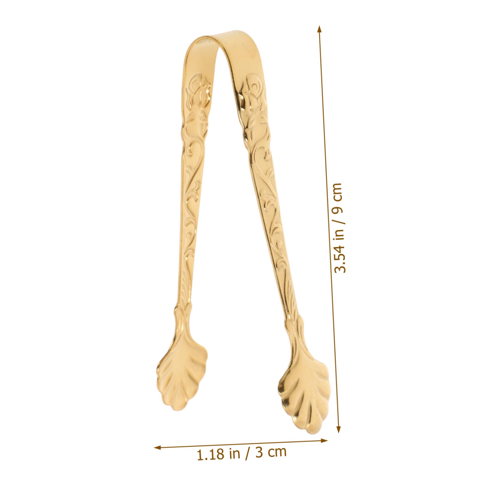 Cabilock 2Pcs Stainless Steel Food Tongs Multi Function Ice Cube Clamp for Home Use Ergonomic Design and Heat Resistant for Serving Sugar Cubes and More