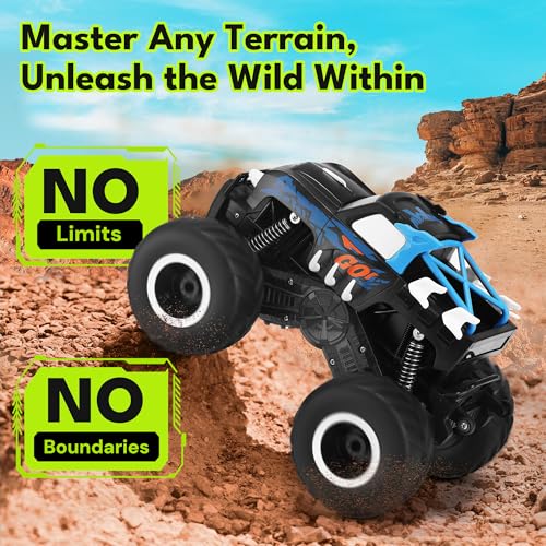image for Threeking 1:16 Waterproof Monster Truck Toys RC Cars Amphibious Remote