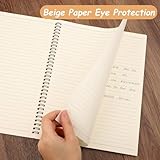 Yafe 5 Packs Spiral Notebook A5, 120 Pages 60 Sheets Kraft Cover Wirebound Notebooks Bulk Journals, 8.3 * 5.5 inch Lined Notebook for Business Office School Travel - Image 5