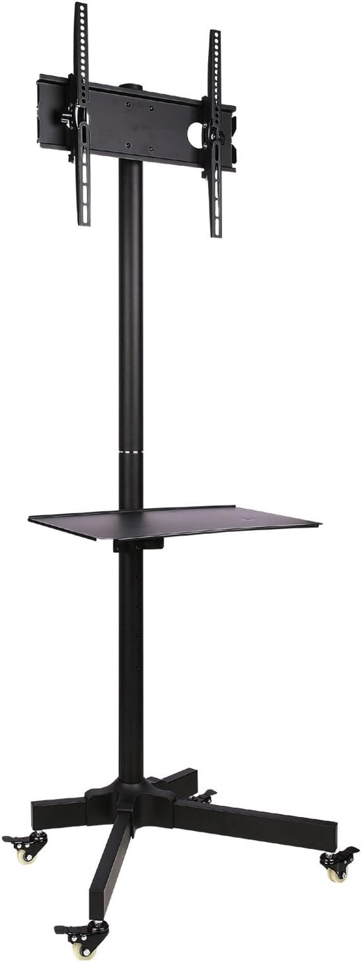 Ultimate Mounts 40981 1.5 m Single Pole TV Cart Trolley Stand for up to 55