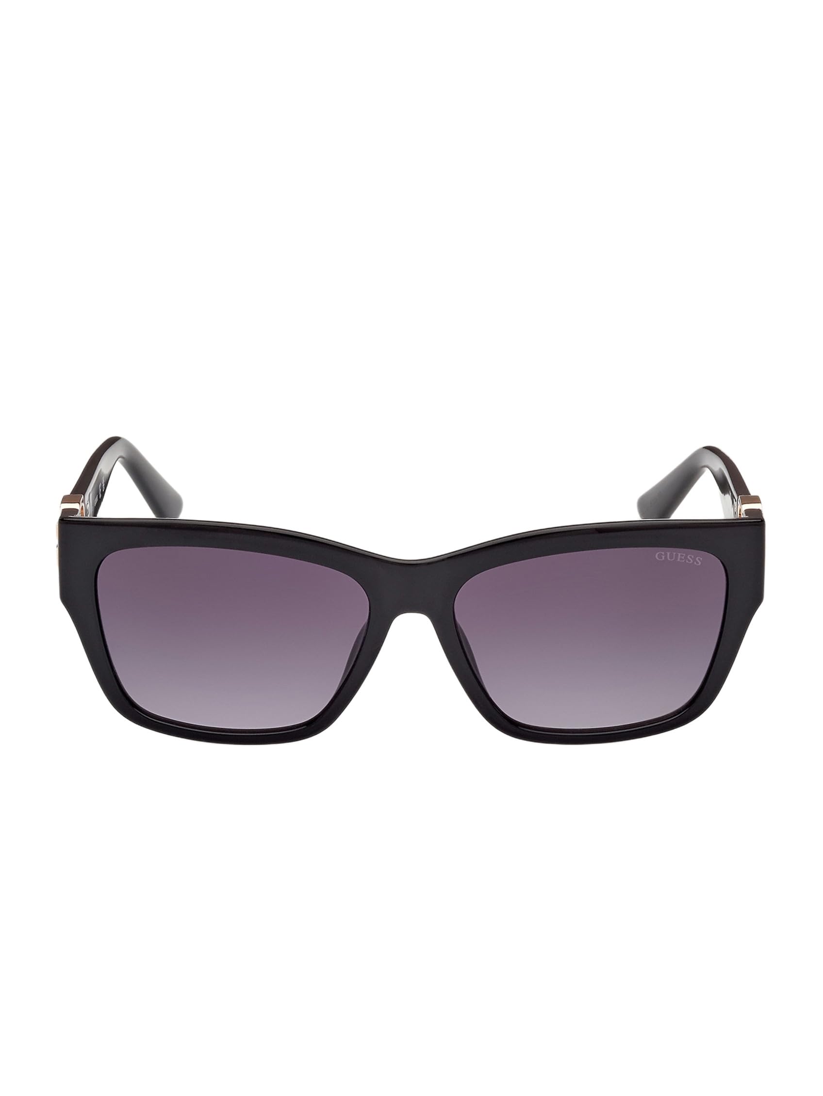 Guess Women's Grey Woman Gu00105 01B Sunglasses Injected Black Squared Normal Shaded