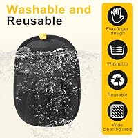 2-Pack Pet Hair Remover Gloves - Reusable Grooming Gloves for Dogs & Cats, Static Electricity Fur Removal Mitts for Furniture, Car, Clothing - Quick Dry Cleaning — image 3