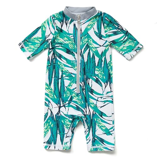 BONVERANO ���� �j�̎q�p ���b�V���K�[�h �����s�[�X UPF50+ UV�J�b�g ���� �O�t�@�X�i�[ �x�r�[ (Bamboo, 6-9 Months)