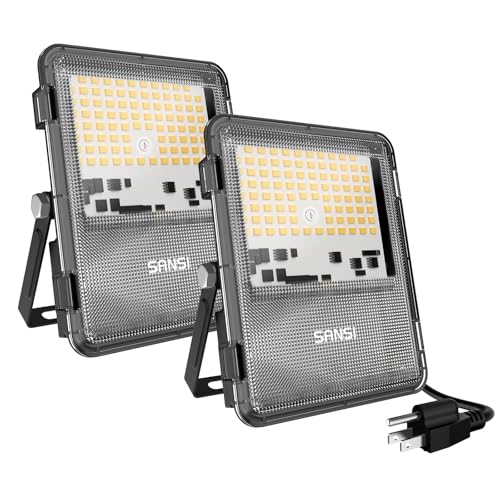 SANSI 30W Outdoor LED Flood Li...or Yard Garage Stadium, 2-Pack