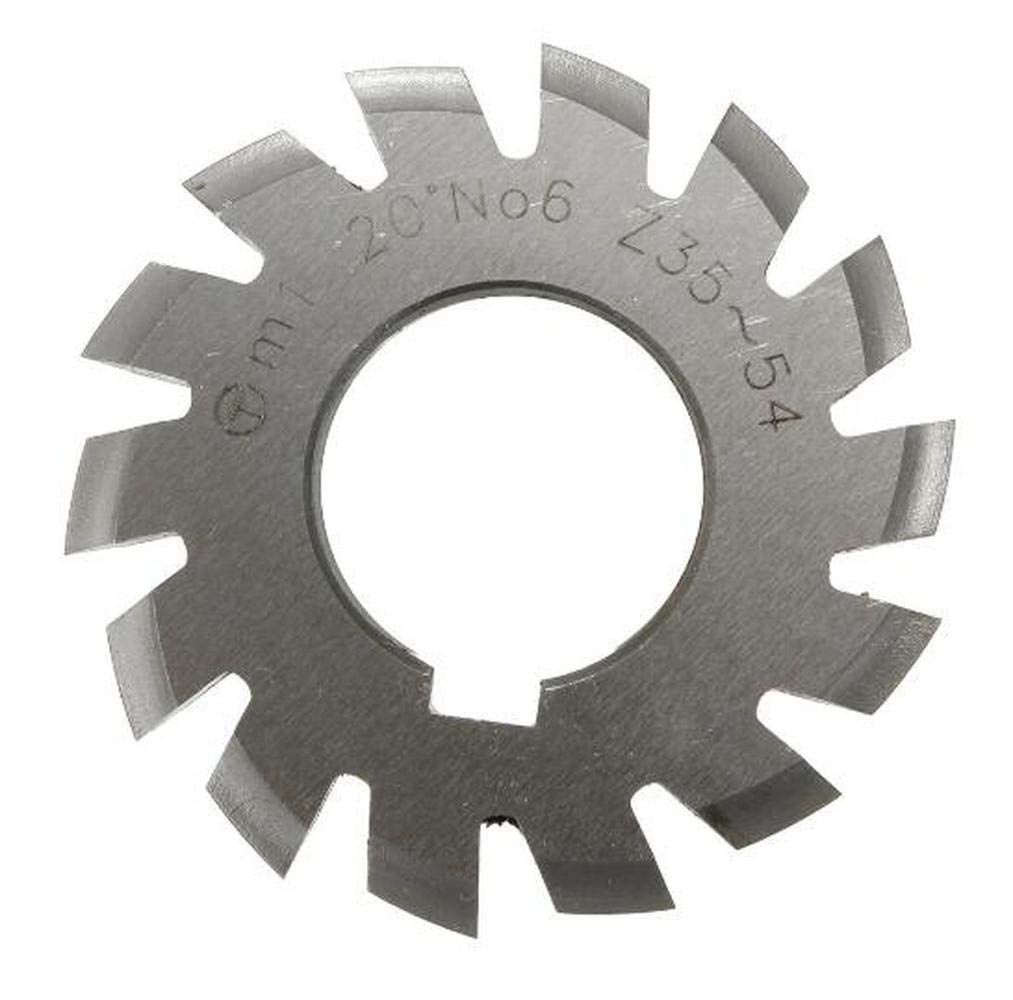 1PCS Modul 1 PA20 Bohrung 22 Mm # 1-8 HSS Involute Zahnradfräser Zahnradfräser (#6)