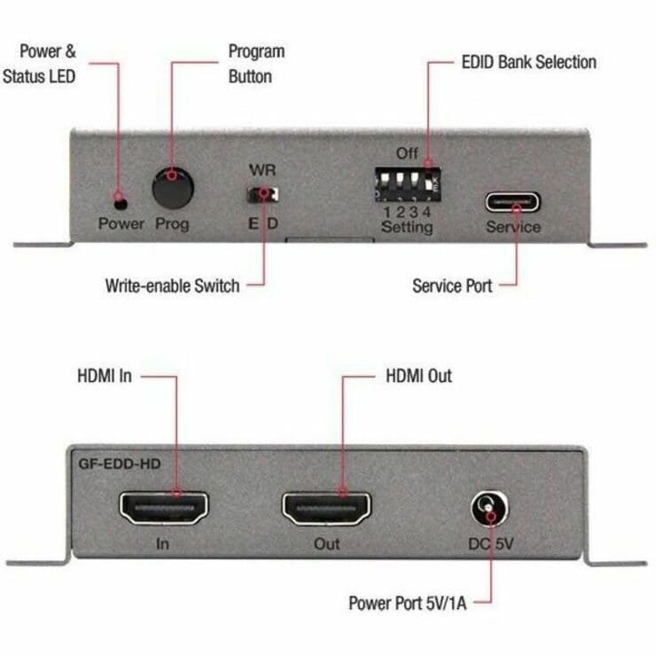 Image of Gefen GF-EDD-HD HDMI EDID Detective /Management