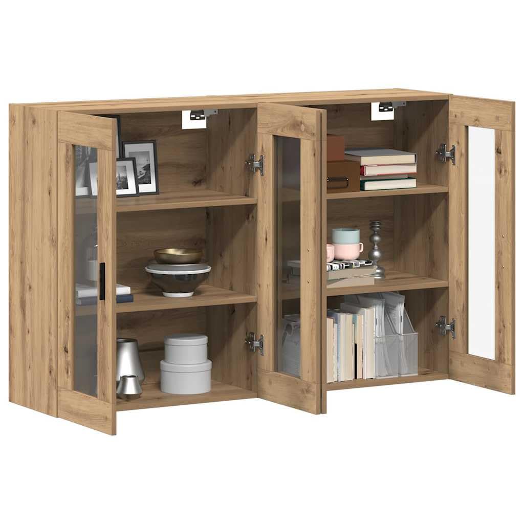 Vidaxl Wall Mounted Cabinets 2 Pcs Artisan Oak 69.5 X 34 X 90 Cm