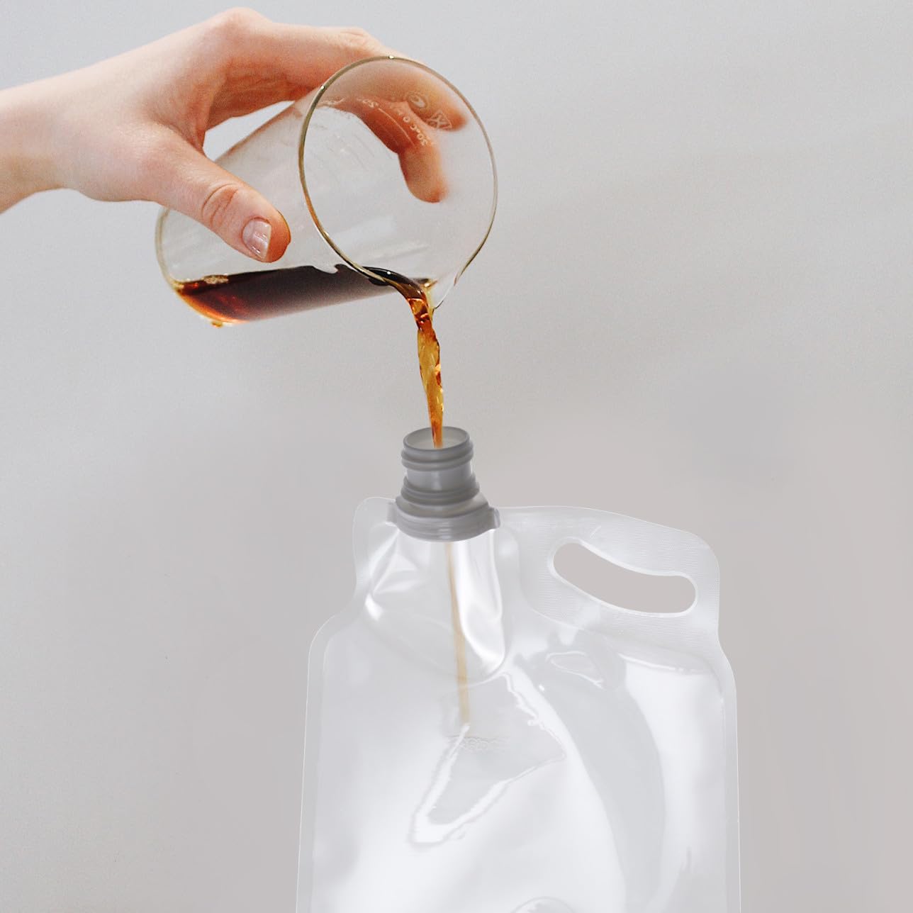 BESTonZON 9 Stück Multifunktionale Wasserflaschenkrüge Tragbar Faltbar Zum Laufen Faltbarer Wasserbehälter Für Draußen Zusammenklappbare Wasserflasche Wasserbeutel Zusammenklappbare