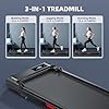 Walking Pad Treadmill for Home - Folding Treadmills with Handle Bar Portable Compact Fold up Indoor Foldable Handles Electric Walk Pads Small Spaces Mini Running Quiet Under Bed Office