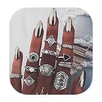 Algopix Similar Product 7 - ZEALMER Vintage Knuckle Ring Set Women
