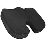 Amazon Basics Comfortable Seat Cushion for Office Chairs, Enhanced Memory Foam, Black - Image 5