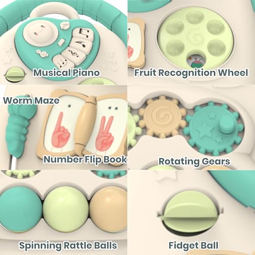Image of Chanak Happy Feet Baby Walker for 9+ Months, Adjustable Speed, Anti-Slip Wheels, Music & Activity Center, BPA-Free, Stable Design with Water Tank, Interactive Push Walker for Baby Boys & Girls