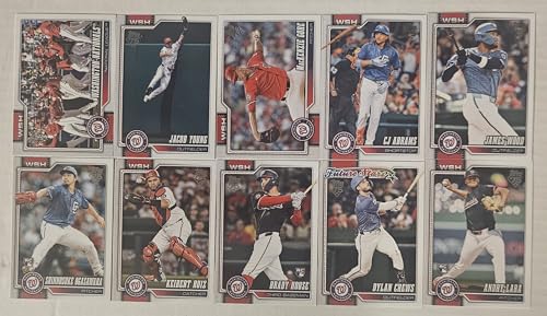 2026 Team Set Washington Hand Collated Bagged 10 Card Topps Nationals Team Set Series 1