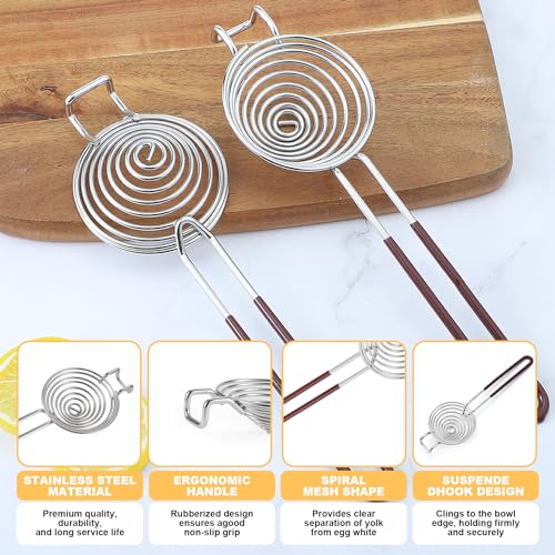 Miniatura 3 de Separador De Acero Inoxidable Para Cocina - Filtro Divisor De Claras E Yema De Huevo, Fácil Almacenamiento