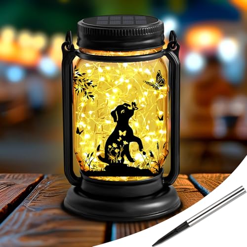 Dog Solar Lanterns 3-in-1 Outdoor Waterproof - Birthday Gifts for