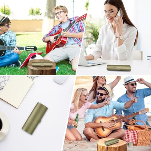 Image of Hifot Aluminium Glasses Case, Slim Reading Glasses Case, Portable Travel Metal Eyeglass Spectacles Protection Hard Shell