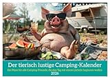Der tierisch lustige Camping-Kalender (Wandkalender 2026 DIN A4 quer), CALVENDO Monatskalender: Ein Muss für alle Camping-Freunde, die den Tag mit einem Lächeln beginnen wollen (CALVENDO Hobbys)