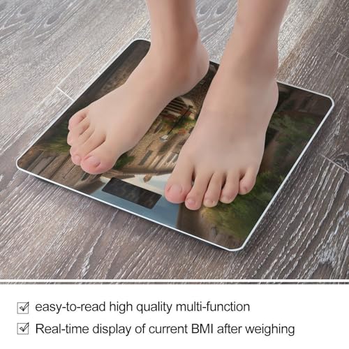 Báscula digital precisa para baño con pantalla LCD grande miniatura 5