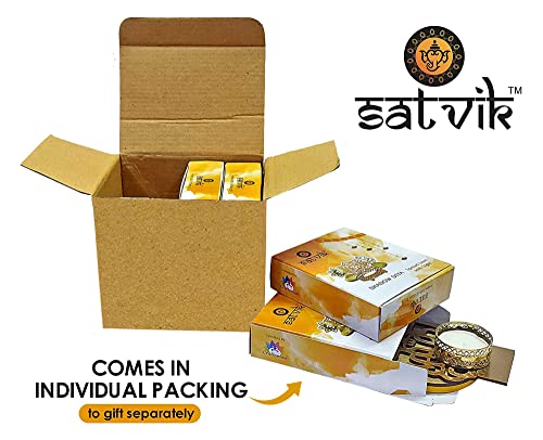 Satvik 4Pc Lord Ganesha Shadow Diya For Diwali Decoration Traditional Decorative Statue For Home/Office Religious Tea Light Candle Holder Stand Indian Housewarming Return Gift Items Ridhi Shidhi #TOP3