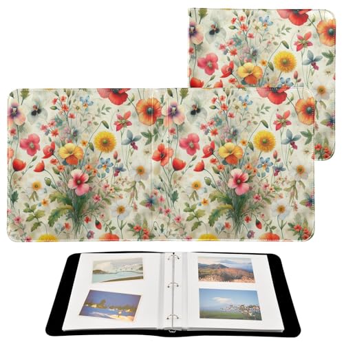 Álbum de Fotos Adhesivo DIY Scrapbook FLildon 3 Anillas 40 Páginas 11.8x11.2 pulgadas Cubierta de Cuero PU miniatura 2